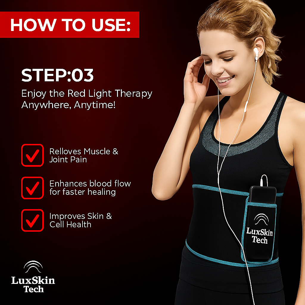 LuxSkin Tech® Skin Reneration Red Light Therapy Belt